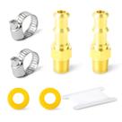 Conexões de mangueira giratórias de latão GASHER 5PCS 3/8 Barb