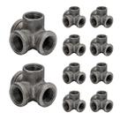Conexões de tubulação com saída lateral de 4 vias Tee Home Expert 1/2", pacote com 10