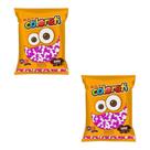 Confeito de Chocolate ao Leite Rosa e Branco Kit com 2 Un