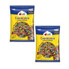 Confeito de Chocolate Chococandy Cores Sortidas Kit 2un 500g