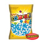 Confeito de Chocolate Mini Coloreti Azul e Branco 500g - Jazam