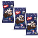 Confeito Granulado Macio Chocolate Kit 3 Pacotes