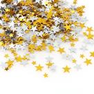 Confete Em Forma De Estrela De Cinco Pontas Em Ouro E Prata 15g Para Decoração De Natal, Festa Em Confete Em Forma De Estrela De Cinco Pontas Em Ouro E Prata 15g Para Decoração De Natal, Festa Em