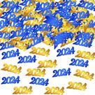 Confetti KatChon Blue and Gold Graduation 2024 - pacote com 500