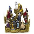 Congá Altar 12 Orixás cor Dourado Resina 32 cm