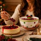 Conj. 02 Tigelas Bowls Natalinos Cerâmica Papai Noel Rena Conj. 02 Tigelas Bowls Natalinos Cerâmica Papai Noel Rena