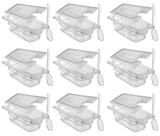Conj 10 Cuba Gastronômica Policarbonato GN 1/9X65 mm 590 ML COM TAMPA POLI com ABERTURA + Colheres Poli Cambro Conj 10 Cuba Gastronômica Policarbonato GN 1/9X65 mm 590 ML COM TAMPA POLI com ABERTURA + Colheres Poli Cambro