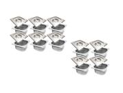 CONJ 10 CUBAS Gastronômicas Em INOX GN 1/6x65 mm 900 ML + 10 TAMPAS INOX Com ABERTURA Para COLHER ZAHAV CONJ 10 CUBAS Gastronômicas Em INOX GN 1/6x65 mm 900 ML + 10 TAMPAS INOX Com ABERTURA Para COLHER ZAHAV
