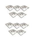 CONJ 10 TAMPAS 1/6 Em INOX Com ABERTURA Para Colher Para CUBAS Em INOX 1/6 ZAHAV CONJ 10 TAMPAS 1/6 Em INOX Com ABERTURA Para Colher Para CUBAS Em INOX 1/6 ZAHAV