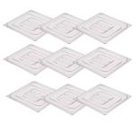 CONJ 10 TAMPAS 1/6 Em POLICARBONATO Com Ranhura PARA Cubas Gastro Em POLI 1/6 CAMBRO