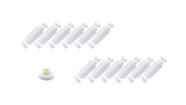 CONJ 12 Bisnagas 710 ml (24 Oz) FIFO Bootle Canadá Original Bico NSF Com Válvula Removível AMARELA Para Molhos e Caldas de Consistência MÉDIA