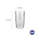 Conj. 12 Copos De Vidro Aurora 270ml (SM116-6)