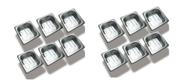 CONJ 12 CUBAS Gastronômicas Em INOX 1/6x65 mm 900 ml + 12 TAMPAS 1/6 Em POLICARBONATO Com ABERTURA Para COLHER SB