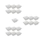 CONJ 13 CUBAS Gastronômicas Em POLICARBONATO GN 1/6x65 mm 900 ml Sem TAMPAS CAMBRO