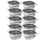 CONJ 15 CUBAS Gastronômicas Em INOX GN 1/6x65 mm 900 ml Sem TAMPA ZAHAV
