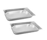 CONJ 2 CUBAS Gastronômica Em INOX GN 1/1X65 mm 9 Litros Sem TAMPA e Sem ALÇA ZAHAV