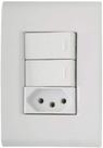 Conj. 2 Int. Simples + Tomada 2P+T 20A-250V Liz - Tramontina