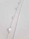 Conj. 2 Pulseira Prata 925 Ponto Luz E Cordão Baiano