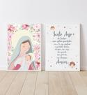 Conj 2 Quadros Infantil Quarto Bebê Nossa Senhora e Oração A4 Conj 2 Quadros Infantil Quarto Bebê Nossa Senhora e Oração A4