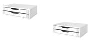 Conj 2 Suportes Para Monitor Em MDF Branco Com 2 Gavetas Brancas Referência 3340 SOUZA Conj 2 Suportes Para Monitor Em MDF Branco Com 2 Gavetas Brancas Referência 3340 SOUZA