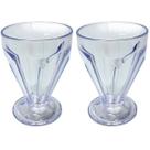 Conj 2 taça de sorvete sundae sobremesa acrílico 250ml