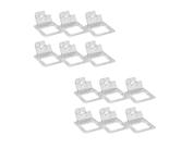 CONJ 20 TAMPAS 1/6 Em POLICARBONATO Com FLIP, DOBRADIÇA e COM Abertura Para COLHER Para Cubas Gastronômicas 1/6 Em POLI CAMBRO