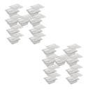 CONJ 21 CUBAS Gastronômicas Em POLICARBONATO GN 1/6X65 mm 900 ml + 21 TAMPAS 1/6 Em POLI Com Abertura Para COLHERES e CONCHAS CAMBRO