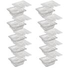 Conj 25 Cuba Gastronômica Policarbonato GN 1/6X65 mm 1,0L com Tampa com Abertura