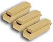 Conj 3 APAGADORES COM DEPÓSITO PORTA GIZ PINUS LUXO ENVERNIZADO 18x7x5,5 cm 2816 - SOUZA Conj 3 APAGADORES COM DEPÓSITO PORTA GIZ PINUS LUXO ENVERNIZADO 18x7x5,5 cm 2816 - SOUZA
