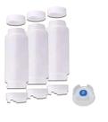 Conj 3 Bisnagas 710 ml (24 Oz) FIFO Bootle Canadá Original Bico NSF Com Válvula Removível AZUL ESCURO Para Molhos e Caldas de Consistência GROSSA