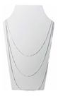 Conj. 3 Correntes Veneziana Prata Legítima 925 40, 45, 60 Cm