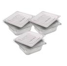 CONJ 3 CUBAS Gastronômicas Em POLICARBONATO GN 1/6X65 mm 900 ml + 3 TAMPAS 1/6 Em POLI Sem ABERTURA CAMBRO CONJ 3 CUBAS Gastronômicas Em POLICARBONATO GN 1/6X65 mm 900 ml + 3 TAMPAS 1/6 Em POLI Sem ABERTURA CAMBRO