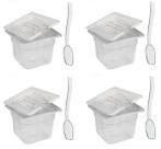 CONJ 4 CUBAS Gastronômica Policarbonato GN 1/6X100 mm 1,5L com TAMPA COM ABERTURA + COLHER CONJ 4 CUBAS Gastronômica Policarbonato GN 1/6X100 mm 1,5L com TAMPA COM ABERTURA + COLHER