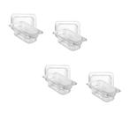 CONJ 4 CUBAS Gastronômicas Em POLICARBONATO GN 1/9X65 mm + 4 TAMPAS 1/6 Em POLI Sem ABERTURA CAMBRO CONJ 4 CUBAS Gastronômicas Em POLICARBONATO GN 1/9X65 mm + 4 TAMPAS 1/6 Em POLI Sem ABERTURA CAMBRO