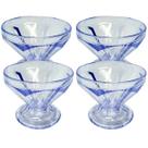 Conj 4 taça de sorvete colegial sobremesa acrílico 150ml
