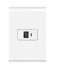 Conj 4X2 1 Tomada RJ45 cat 6 Liz Branco Tramontina C/5 UNID