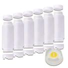 Conj 6 Bisnagas 473 ml (16 Oz) FIFO Bootle Canadá Original Bico NSF Com Válvula Removível AMARELA Para Molhos e Caldas de Consistência Média