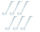 CONJ 6 CONCHAS Para Servir TRANSPARENTE Em POLICARBONATO 21,6 cm CAMBRO