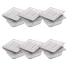 CONJ 6 CUBAS Gastronômicas Em POLICARBONATO GN 1/6X65 mm 1 Litro + 6 TAMPAS 1/6 Em POLI Sem ABERTURA CAMBRO