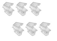 CONJ 6 CUBAS Gastronômicas Em POLICARBONATO GN 1/9X100 mm 1 Litro + 6 TAMPAS 1/9 Em POLI Com ABERTURA Para Colher CAMBRO CONJ 6 CUBAS Gastronômicas Em POLICARBONATO GN 1/9X100 mm 1 Litro + 6 TAMPAS 1/9 Em POLI Com ABERTURA Para Colher CAMBRO