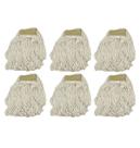 CONJ 6 REFIS Para MOP ÚMIDO 320 Gramas Linha PREMIUM Loop Com Cinta Cru BRALIMPIA