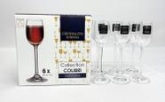 Conj 6 Taças Bohemia Titanium Colibri Licor, Cachaça e Grappa 65ml