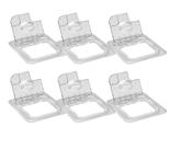 CONJ 6 TAMPAS 1/6 Em POLICARBONATO Com FLIP, DOBRADIÇA e ABERTURA Para COLHER Para Cubas Gastronômicas 1/6 Em POLI CAMBRO