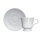 Conj 6 xicara cha cottage branco c/ pires germer Conj 6 xicara cha cottage branco c/ pires germer