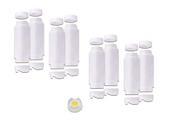 Conj 8 Bisnagas 473 ml (16 Oz) FIFO Bootle Canadá Original Bico NSF Com Válvula Removível AMARELA Para Molhos e Caldas de Consistência Média