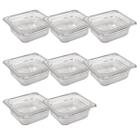 CONJ 8 CUBAS GASTRONÔMICAS Em POLICARBONATO GN 1/6X65 mm 900 ml Sem TAMPA CAMBRO CONJ 8 CUBAS GASTRONÔMICAS Em POLICARBONATO GN 1/6X65 mm 900 ml Sem TAMPA CAMBRO