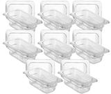 CONJ 8 CUBAS Gastronômicas Em POLICARBONATO GN 1/9X65 mm 590 ml + 8 TAMPAS EM POLI Sem ABERTURA CAMBRO CONJ 8 CUBAS Gastronômicas Em POLICARBONATO GN 1/9X65 mm 590 ml + 8 TAMPAS EM POLI Sem ABERTURA CAMBRO