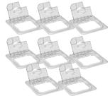 CONJ 8 TAMPAS 1/6 Em POLICARBONATO Com FLIP, DOBRADIÇA e COM Abertura Para COLHER Para Cubas Gastronômicas 1/6 Em POLI CAMBRO