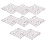 CONJ 8 TAMPAS 1/6 Em POLICARBONATO Para Cubas Gastronômica GN 1/6 Poli CAMBRO