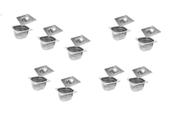 CONJ 9 CUBAS Gastronômicas Em INOX GN 1/6x100 mm 1,5 Litros + 9 TAMPAS 1/6 Em INOX SEM ABERTURA ZAHAV CONJ 9 CUBAS Gastronômicas Em INOX GN 1/6x100 mm 1,5 Litros + 9 TAMPAS 1/6 Em INOX SEM ABERTURA ZAHAV